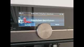 Gläser und Fläschchen im Siemens Dampfbackofen iQ700 desinfizieren [upl. by Benetta693]