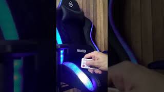 Cadeira Gamer com RGB – cadeira confortável e com ajustes  Cadeira Gamer Mancer Adhara Shorts [upl. by Anahpets]