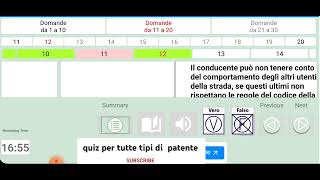 QUIZ PATENTE B 2023 capitolo 23 responsibilità civile penale amministrative [upl. by Menides]