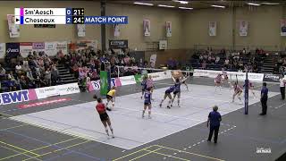 NLA Volleyball SmAesch  VBC Cheseaux [upl. by Arihat]