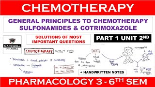 Solutions  Chemotherapy  General Principles  Sulfonamides amp Cotrimoxazole  P 1 U 2  COLOGY3 [upl. by Nomis]