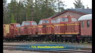 T21 Loks Arvidsjaur  Sverige Järnvägens station 2015 [upl. by Bremen885]