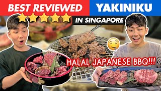 BEST REVIEWED YAKINIKU Japanese BBQ in Singapore Halal amp Delicious [upl. by Dallas]