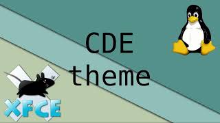 Xfce  CDE  Motif theme [upl. by Norok]