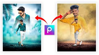 Double Photo Editing Tutorial in PicsArt [upl. by Xilef]