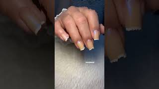 Unhas de gel delicadas com cutilagem perfeita unhas nails unhasdegel shorts [upl. by Hernandez]