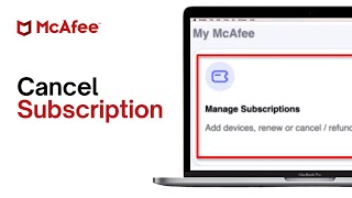 How to Cancel McAfee App Subscription Tutorial [upl. by Atinaujnas]