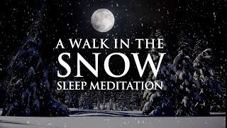 Guided meditation for overthinking and deep sleep  A walk in the snow [upl. by Stoneham]