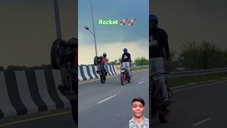 Kaai Kaai music Bike ❌ Rocket 🚀 shorts youtubeshorts bike rocket rider stunt music [upl. by Catie310]