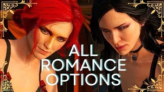 All Romance Options In THE WITCHER 3 [upl. by Theressa]