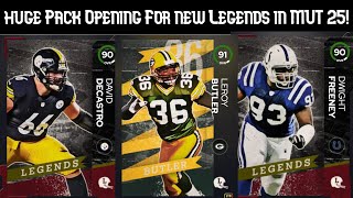 Opening Millions of Coins in Packs For New Legends in Madden 25 Ultimate Team [upl. by Yelbmik]