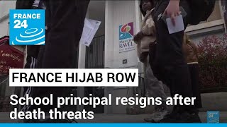 French school principal resigns after death threats amid hijab row • FRANCE 24 English [upl. by Nnyleuqcaj]