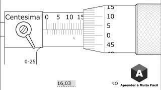 Micrômetro Medição em Milímetro Resolução Centesimal [upl. by Azilef]
