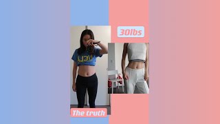 An honest 30lb weight loss journey shorts [upl. by Claudian]