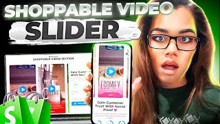 How to add a Shoppable Video Slider to your shopify store  shopify tutorial 2024 [upl. by Ydnil254]