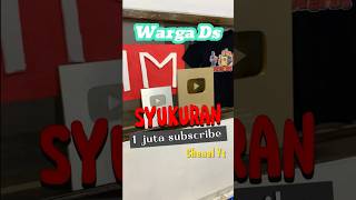 Syukuran 1 jt subscribe wargads tertawabiarwaras comedy warganetlife ngakak [upl. by Allerym]