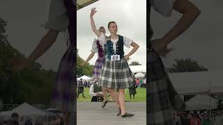 Seann Triubhas Sean Trews Scottish highlanddancing during 2023 Aboyne highlandgames shorts [upl. by Relyuhcs]