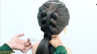 easy hairstylesimple everyday hairstylesnew hairstyle puff hairstyleshairstyleseasy hairstyles [upl. by Amsab671]