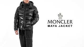 Moncler Maya Puffer Jacket  How Does It Fit [upl. by Casia]