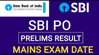 SBI PO Prelims Result  SBI PO Exam Date  SBI PO Mains Exam Date  SBI PO Result 2023  SBI PO Exam [upl. by Sivartal]