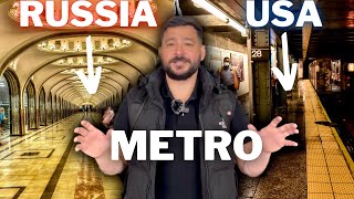 American In Moscow Showing THE BEST METRO IN THE WORLD [upl. by Ahseym536]