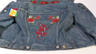 Come decorare il giubbotto di jeans con le patch termo adesive [upl. by Iaj]