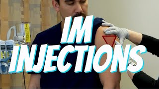 Intramuscular IM Injection Technique  Nurse Skill Demo [upl. by Luapnaes277]