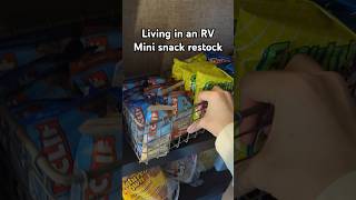 Living in an RV mini snack restock 😋☀️ rv rvliving rvlifestyle restock asmr shorts [upl. by Gilchrist]