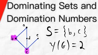 Dominating Sets and Domination Number of Graphs  Graph Theory [upl. by Dranyam]