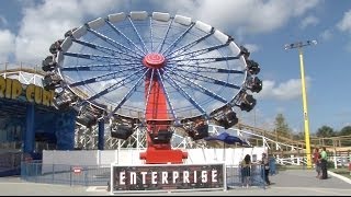 Enterprise Thrill Ride at Fun Spot America Orlando POV [upl. by Aztiram]