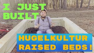 I Built Hugelkultur Raised Beds for My Veggie Garden [upl. by Zellner]