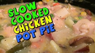 Slow Cooked Chicken Pot Pie  Bodybuilding Meal prep [upl. by Iramo]