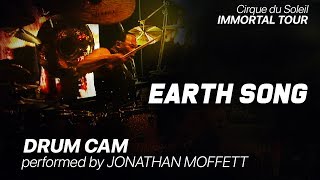 Jonathan Moffett quotEarth Songquot Drum Cam Michael Jackson Immortal Tour [upl. by Layla]