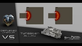 Depleted Uranium Vs Tungsten Alloy  Armour Piercing Simulation [upl. by Bessie142]