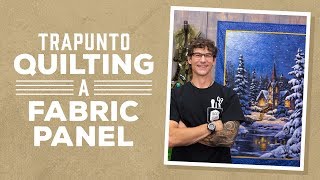 Trapunto Quilting on a Fabric Panel [upl. by Stone]