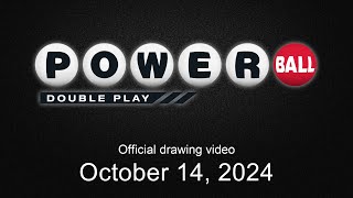 Powerball Double Play drawing for October 14 2024 [upl. by Gracye349]