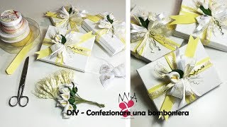 Tutorial  DiY  Come confezionare una bomboniera [upl. by Philcox977]