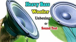 Heavy Bass 8 inch Woofer Unboxing amp Sound Test  Low Budget Woofer Speaker [upl. by Nyre286]