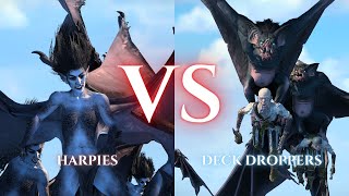 WARHAMMER III Total War  Harpies VS Deck Droppers [upl. by Lrat]