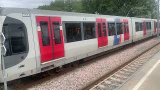 Just metro RandstadRail spotter at metrostation Vlaardingen West in Vlaardingen in the Netherlands [upl. by Akinaj]