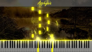 Asphyxia  逆時針向 Piano tutorial [upl. by Leelahk345]