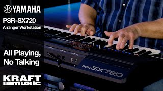 Yamaha PSRSX720 Arranger Workstation  All Playing No Talking [upl. by Alston481]