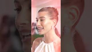 Hailey Bieber reacts to Emma Chamberlains MET gala look shorts [upl. by Corinna]