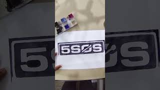 How to draw the 5sos logo shorts [upl. by Cuyler]