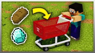 ✔️ Working SHOPPING CART in Minecraft [upl. by Aisek]