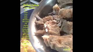 How to make salona Laham Arabic Recipefoodvlog [upl. by Aloel]