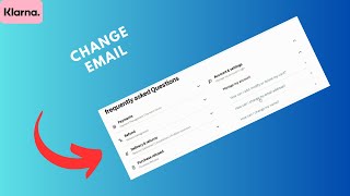 How to change email on Klarna [upl. by Holcomb]