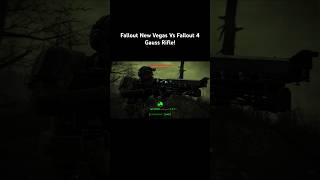 Fallout New Vegas Vs Fallout 4 Gauss Rifle [upl. by Newmark]