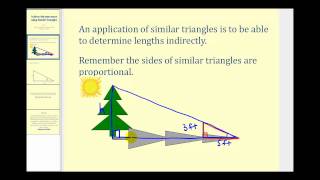 Indirect Measurement Using Similar Triangles [upl. by Twelve]