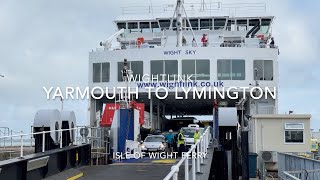 Yarmouth Isle of Wight to Lymington England on Wightlink Ferry [upl. by Lissa140]